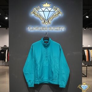 NWT Royalty by Maluma x Macy’s Teal Pullover Jacket Size Large Crown Embroidery